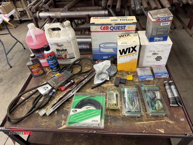 Lot 1-6169 - Lot of automotive related items, including (1) 1 gallon container of Easy Going -50 RV and machine a...