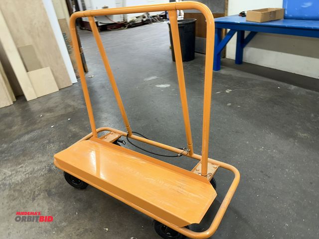 Lot 1-17738 - (1) approx. 48" long panel cart with heavy duty 8" diameter wheels.