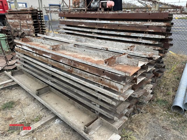Lot 1-18407 - Lot of approx. (58) 12" x 10 long steel concrete forms.