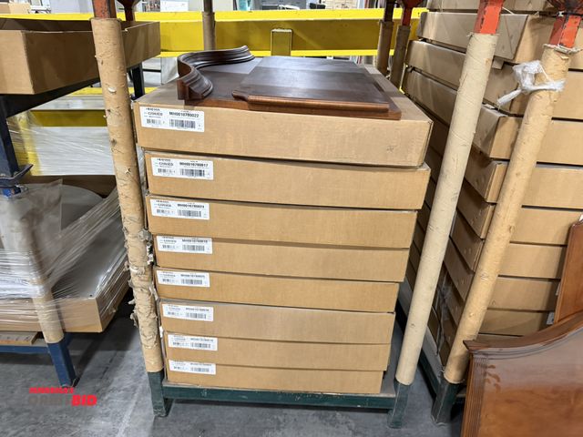 Lot 1-19804 - Lot of (9) Hekman, model C2093CD, wood head footboard sets, no rails.
