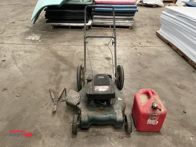 Lot 1-18935 - (1) MTD push lawn mower, 22" cut, 6 HP, engine pulls through and has compression, working condition ...