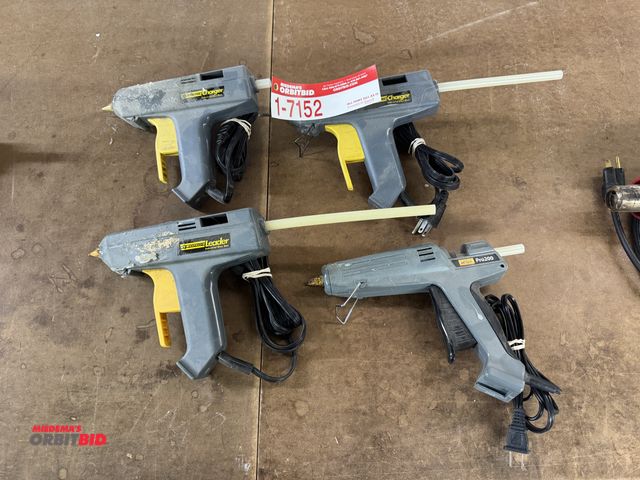 Lot 1-7152 - (4) Ad Tech High Temp Hot Melt Glue Guns, Includes: (3) 200W, (1) 125W