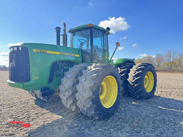 Lot 1-18128 - (1) 1997 John Deere 9400 articulated tractor, 24-speed quad transmission, 4026 hours showing, 710/70...