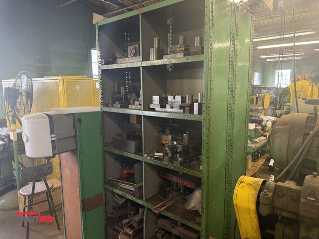 Lot 1-18721 - (1) 36" width x 84" height x 12" depth bolt-together steel shelving unit, with contents including as...