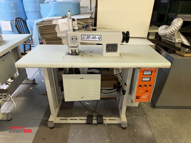 Lot 1-4747 - (1) JP-60-Q Ultrasonic lace sewing machine with power table, 47" long x 21" deep x 29.5" tall, Mfg. ...