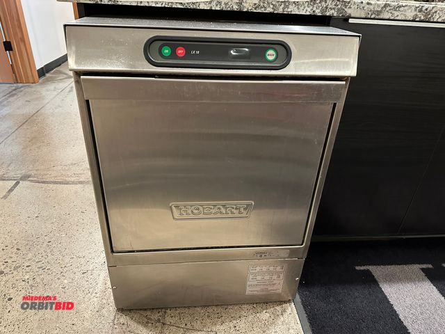 Lot 1-13705 - (1) Hobart, model LX18C, glass sanitizer with stainless steel exterior, under counter type, front lo...