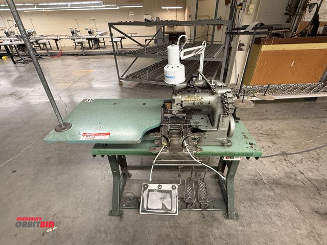 Lot 1-7229 - (1) Apex  Sewing Machine Equipped W/ Consew 1/2 Hp Motor, 110/220V, 1425/1725 (Rpm) Table &amp; Foot...