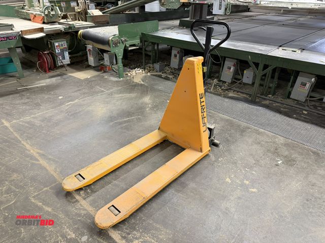 Lot 1-17010 - (1) Lift-Rite, 12V electric walk-behind pallet jacks with 3000 lb. capacity, with Vulcan, model EA12...
