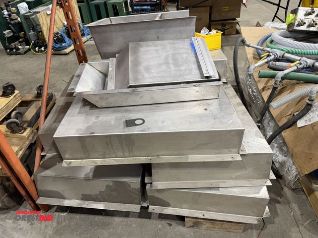 Lot 1-18568 - Lot of assorted stainless steel assemblies for utility boxes.