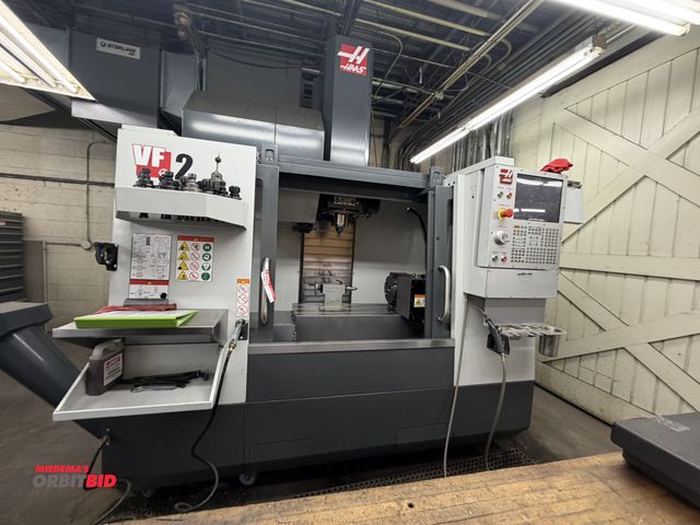 Lot 1-1613 - 2022 Haas VF-2 vertical machining center  30-HP, 8100-RPM, 24" x 20" 5-Axis Trunnion Table, 30" x 20...