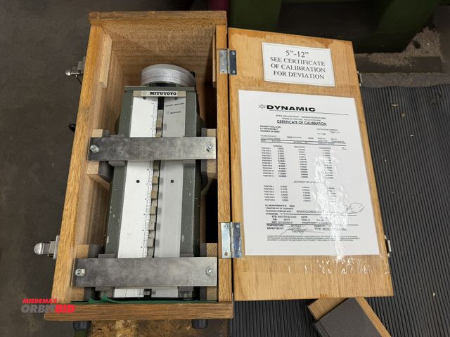 Lot 1-2086 - (1) Mitutoyo Height Master height gauge (5" - 12") with wood case, S/N 850938.