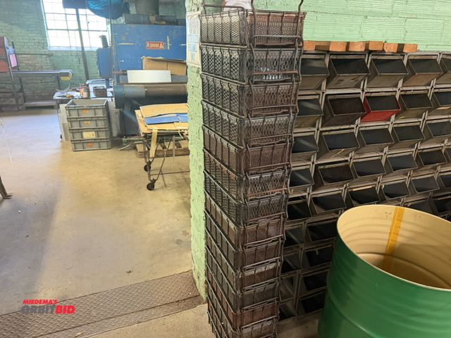 Lot 1-18583 - Lot of (15) 10" x 4.5" x 16" steel wire baskets.