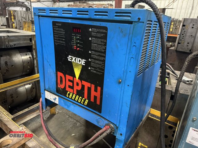 Lot 1-2539 - (1) Exide depth charger, model D3E-18-950, battery Type LA, 18-cell, 36V output, 208-240/480V, 3 pha...