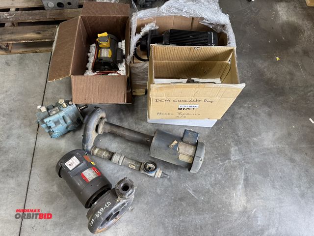 Lot 1-19476 - Lot of assorted electric motor driven pumps, Baldor 1/3 HP, Gusher 1.5 HP, 208-230/480V, 3 phase, Gr...