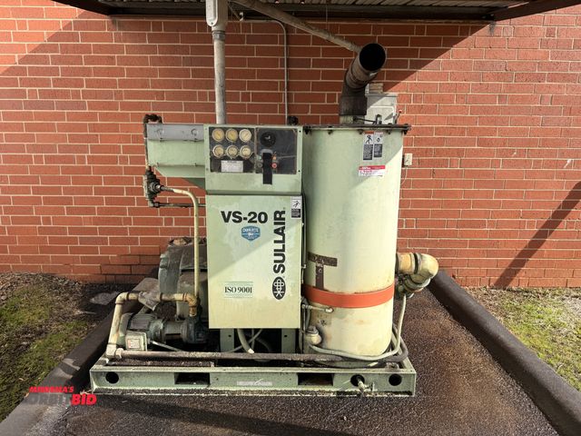 Lot 1-7317 - Sullair Vs-20 Vacuum Pump, 3555 (Rpm); 230/460V, 3 Phase, Type P, 25 Hgv 29.5 Hgv  Vacuum Max. Rated
