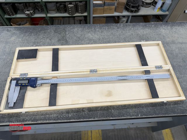 Lot 1-16350 - (1) Fowler #54-100-024,1, 24" digital caliper with wood case.