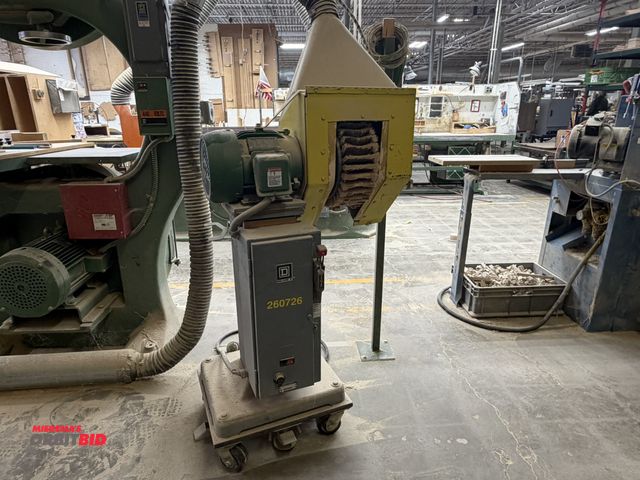 Lot 1-16106 - Approx. 10" diameter x 5" wide brush sanding machine, with a 230/460V, 3 phase, 2 HP electric motor,...