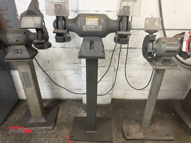 Lot 1-6249 - (1) Baldor, Cat #8107W, 3/4 HP, 115/230V, single phase, 8" bench grinder, S/N P12-92, in working con...
