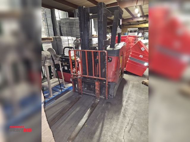 Lot 1-15194 - Lot of (1) USED Raymond Stand- Up Electric Fork Lift / 36v Battery Included / 3500 LBS Max Lift Capa...
