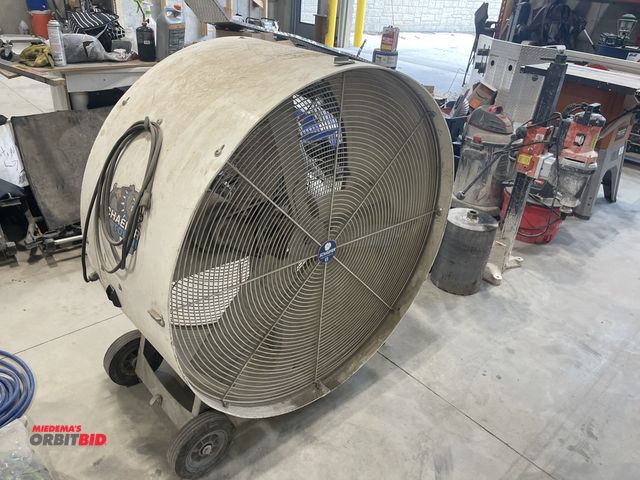 Lot 1-18867 - (1) Schaefer Tough 43" shop floor fan, 2-speed, model VKM42-2-0, in working condition.