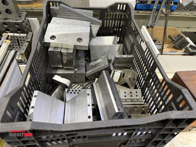 Lot 1-10263 - Large lot of assorted V blocks, angle blocks, right angle blocks, slant blocks, degree blocks, and m...