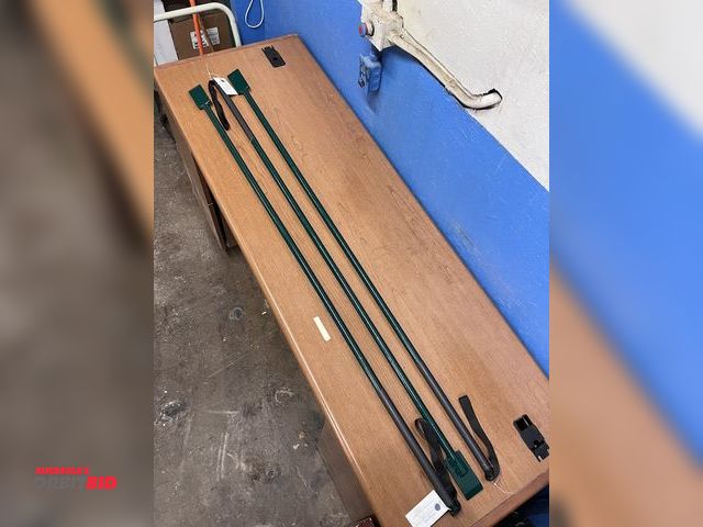 Lot 1-3657 - (3) New Ice Spuds, Heavy Duty Steel, Green Powder Coat