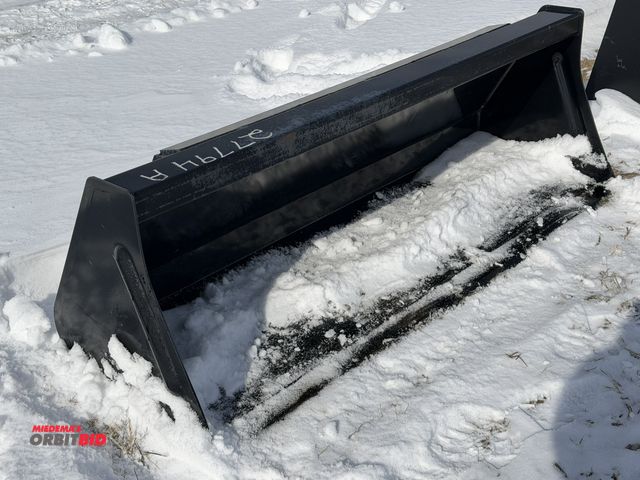 Lot 1-11543 - (1) 60" wide loader bucket, has holes for bolt-on cutting edge, does not include cutting edge, bucke...