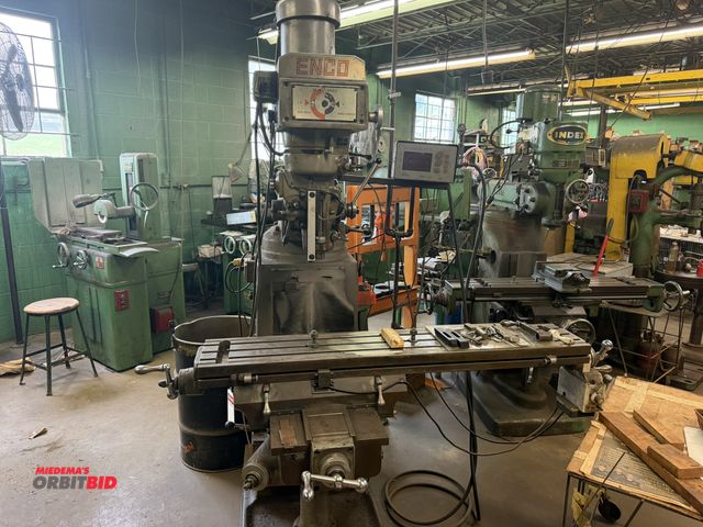 Lot 1-18567 - (1) Enco, model 100-1588, vertical milling machine with 3 phase electric motor, variable speed contr...