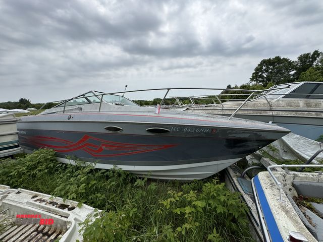 Lot 1-6657 - (1) Four Winns 235 Sundowner 23' speed boat, for parts or repair, cuddy cab boat, partial Mercruiser...