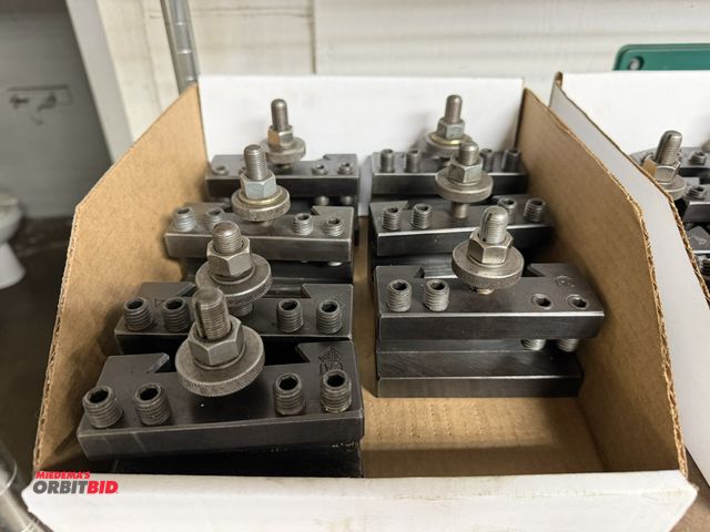 Lot 1-6301 - Lot of (7) Aloris quick change CA1 lathe tool holders.