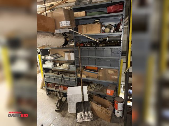 Lot 1-16736 - (1) 72" width x 83" height x 12" depth shelving unit with 15 removable steel drawers, and contents i...