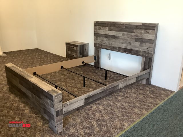 Lot 1-17219 - Signature Design by Ashley Bedroom set. Includes: queen size bed frame (total length and width is 62...