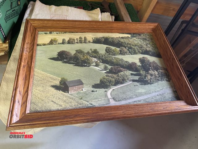 Lot 1-3192 - (1) Farm picture in a frame