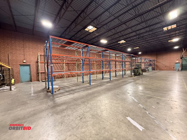 Lot 1-7457 - (1) Lot Of Various Size Pallet Racking, Upright Ranging From 10' H, Cross Beams 8' L  &amp; Mesh-Wir...