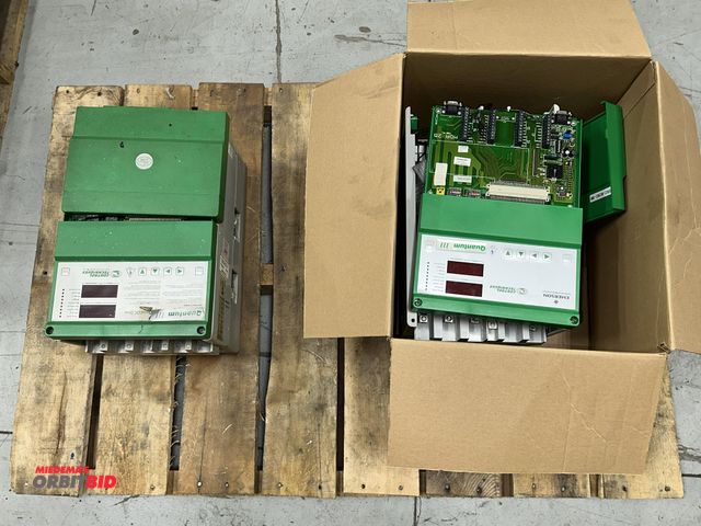 Lot 1-19237 - Lot of (2) Emerson Quantum III digital DC drives, working condition unknown, for parts or repair onl...