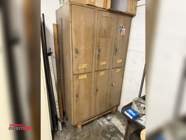 Lot 1-6319 - (1) Lyon 6-bank locker unit, 45" wide x 24" deep x 80" tall.