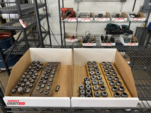 Lot 1-2406 - Large lot of assorted ER16 collets, and ER25 collets.