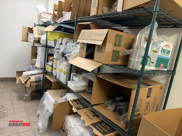 Lot 1-11139 - Lot of (3) 47" width x 75" height x 24" depth Metro racks with 4 adjustable height shelves each, and...