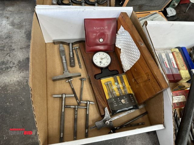 Lot 1-517 - Lot of assorted depth hole gauges, includes Starrett 5/8" small hole gauge set, (1) General #S-97 sm...