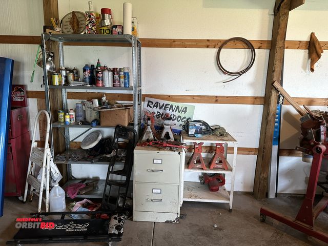 Lot 1-17829 - (1) 36" width x 70" height x 16" depth shelving unit, (1) Hon 18" width x 29" height x 26" depth 2-d...