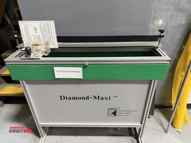 Lot 1-18955 - (1) Serilor with MX138 Diamond-Maxi squeegee sharpener with stand and vacuum system, 115V.