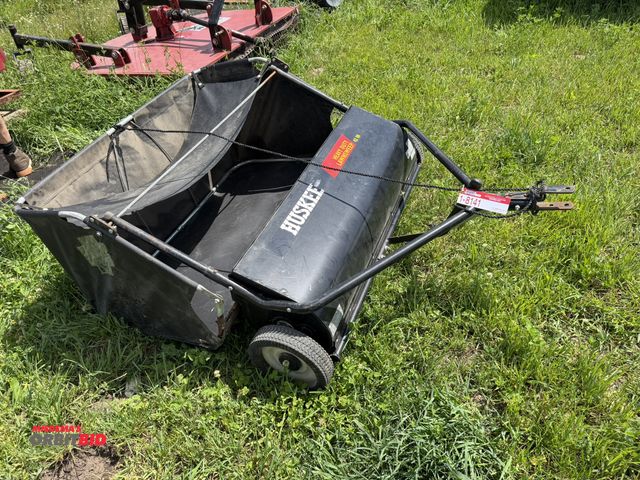 Lot 1-8141 - (1) Huskee heavy duty 42" lawn sweeper, S/N 45-02601.