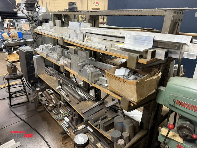 Lot 1-12464 - (1) 74" width x 67" height x 36" depth steel cantilever rack with contents of 1 side only, includes ...