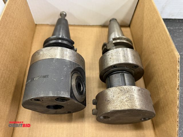 Lot 1-1721 - Lot of (2) Cat 40 adjustable boring bar heads.