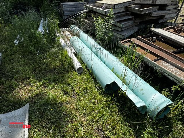 Lot 1-14275 - Large lot of 4" corrugated hose, (5) sticks of 2" PVC, Type 1, Schedule 40, (6) 4", 3000 triple wall...