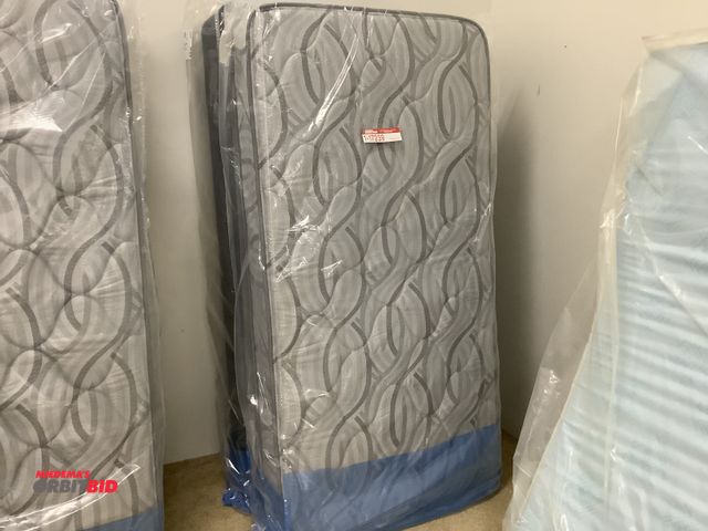 Lot 1-17239 - Twin size mattress and box spring set.