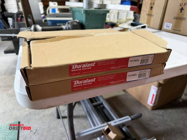 Lot 1-18618 - Lot of (2) new Duralast brake rotors, part #70136DL.