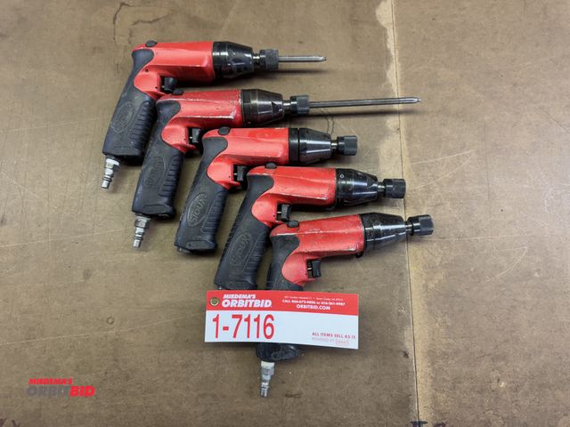 Lot 1-7116 - (5) Pneumatic Hex Drills