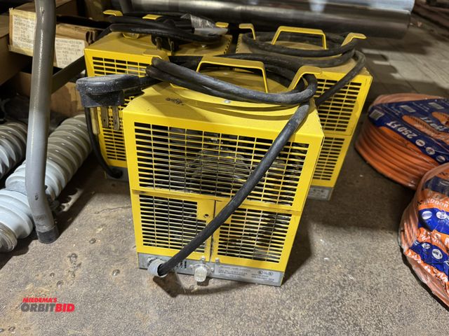 Lot 1-4270 - Lot of (3) Dimplex, model 6400280100, 4800 watt, 240V, single phase heater fans.