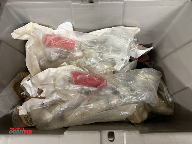 Lot 1-2041 - (4) new, model 247-U, De-Sta-Co clamps, with assorted hardware and smaller clamps.